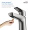 Kibi Harmony Single Handle Bathroom Vanity Sink Faucet with Pop Up Drain C-KBF1011BN-KPW100BN - alternate 4